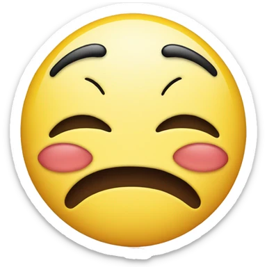 Smiley with kiss mouth and squinted eyes  sticker