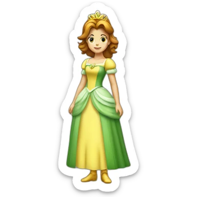Princess daisy standing sticker