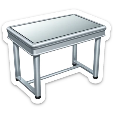 table with mirror sticker