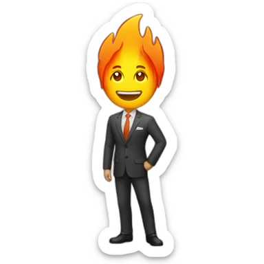 account manager in fire sticker