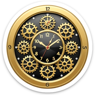 clock with frequency sticker