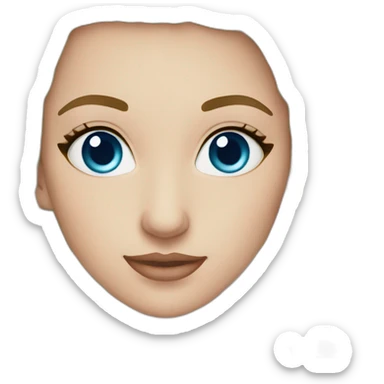 veronika Burnette blue eyes sticker