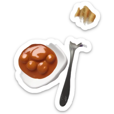 mafé Sauce arachide plat avec une vision sur le coté sticker