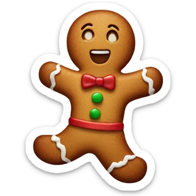 Gingerbread man sticker