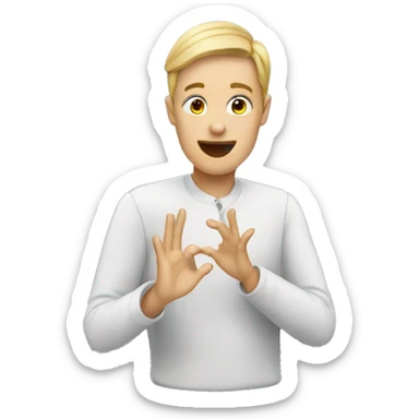 ASL interpreter sticker