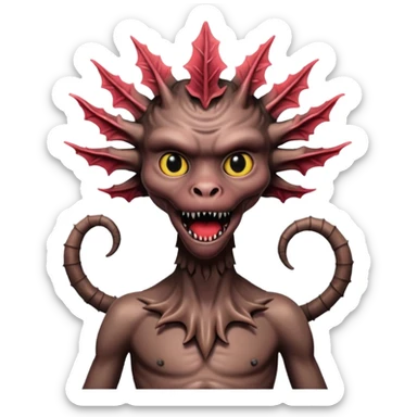 Demogorgon from stranger things sticker