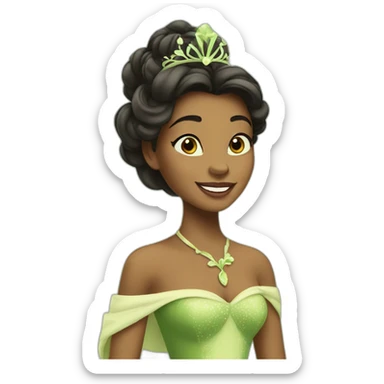 tiana princess sticker