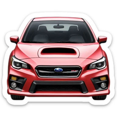 Subaru wrx hyperrealistic sticker
