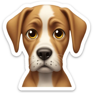 an annoyed dog sticker