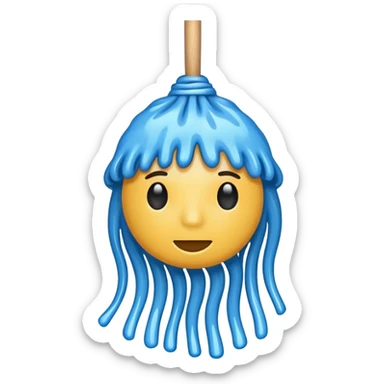 mop without smiley sticker