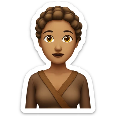 Mujer de piel canela sticker
