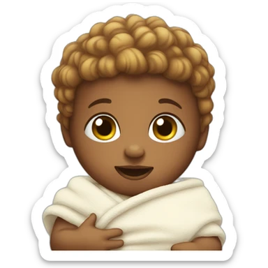 Big baby in a nappy sticker