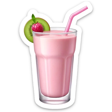pastel pink smoothie sticker