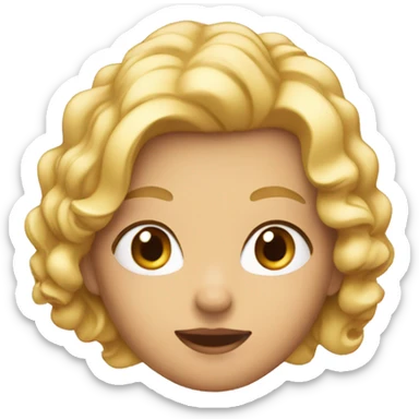 une chipie blonde qui ricane sticker