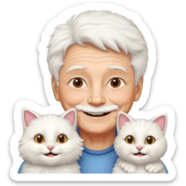 67 and cat sticker