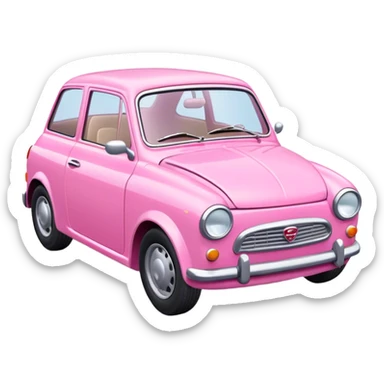 Pink  model 2000 YEAR CAR sticker