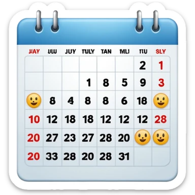 calender 02.28 sticker