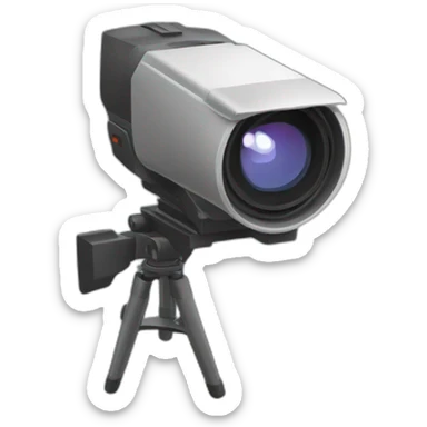 Une caméra avec un flash sticker