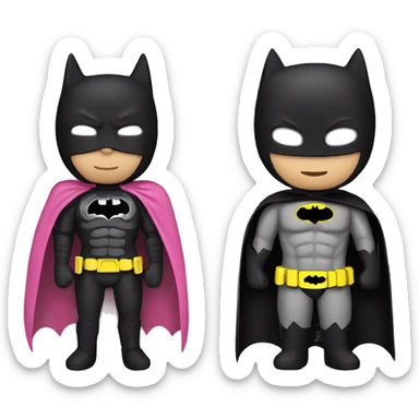 hello kitty and batman sticker