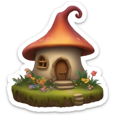 Fairy house sticker