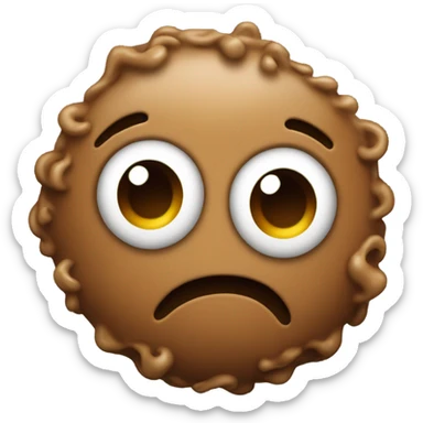 curly head turd sticker