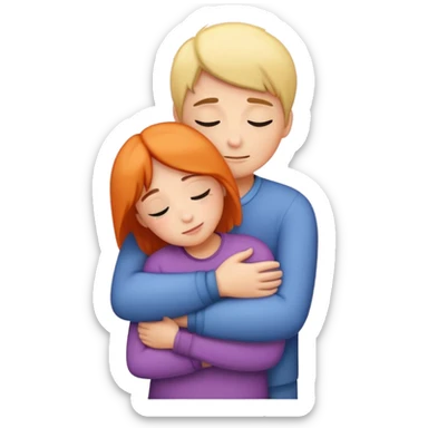 A warm hug sticker