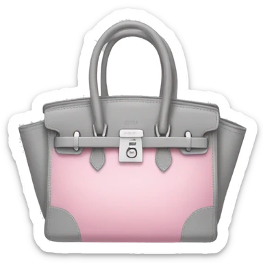  pink mixed with gray birkin bag sticker