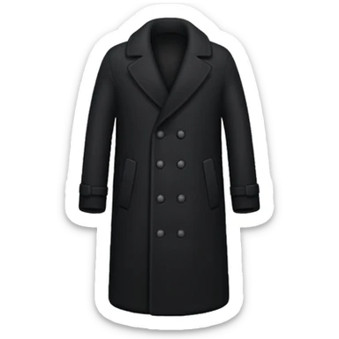 black longcoat sticker
