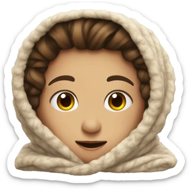 cozy realistic looking blanket  sticker