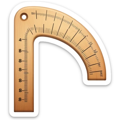 curve ruler sticker