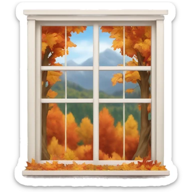 autumn window sticker