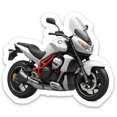 a motorbike that rears up sticker