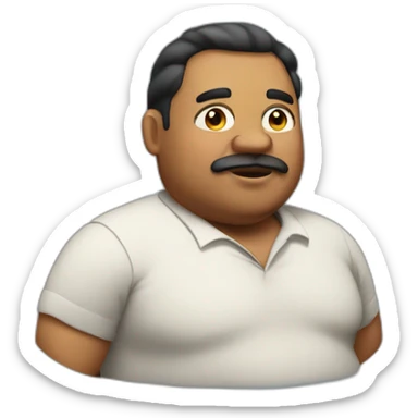 Fat cuba man sticker