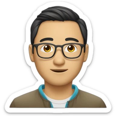 Kazakh it guy sticker