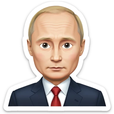 Vladimir Putin portrait sticker