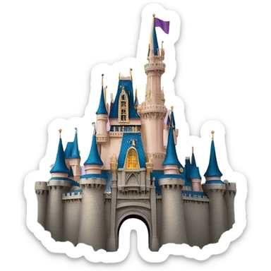 magic kingdom castle sticker