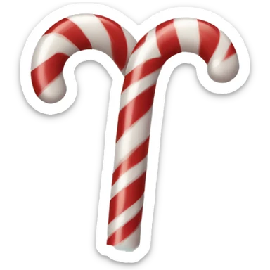 Candy cane sticker
