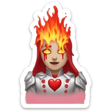 I need a bleeding heart. The fire heart is important for celebration but the bleeding heart says "I am so filled with human emotion about this that I can scarcely breathe" sticker