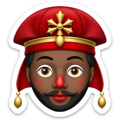 De muts van zwarte piet sticker