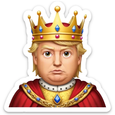 Trump as King emoji sticker