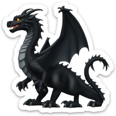 black dragon sticker