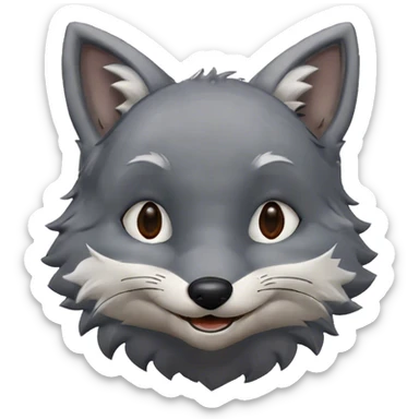 happy birthday silver fox sticker