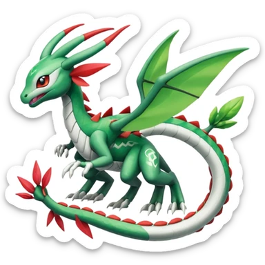 Meloetta-Rayquaza-Reshiram-Flygon-Pokémon-Fakémon-creature sticker