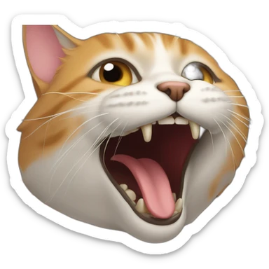 Gato sacando la lengua  sticker