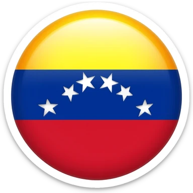 A emoji of the Venezuelan national flag sticker