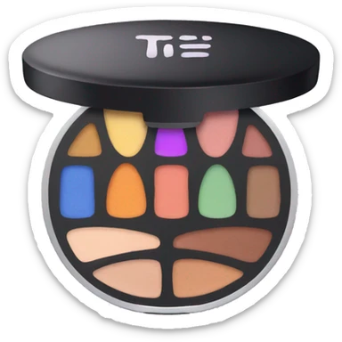 Makeup palette sticker