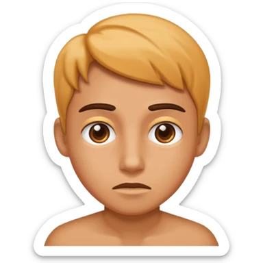 Person hesitating sticker