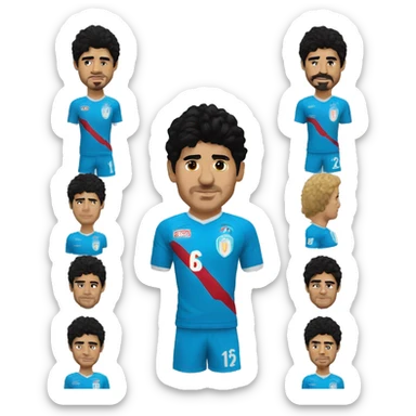 maradona napoli sticker