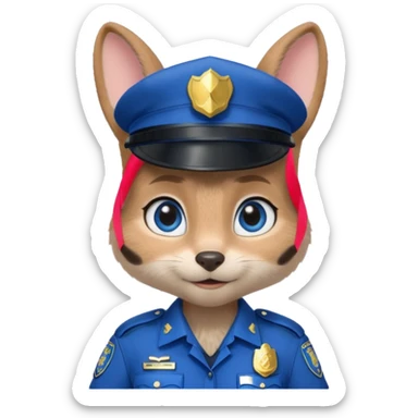 Judy Hopps from the Zootopia Disney movie sticker
