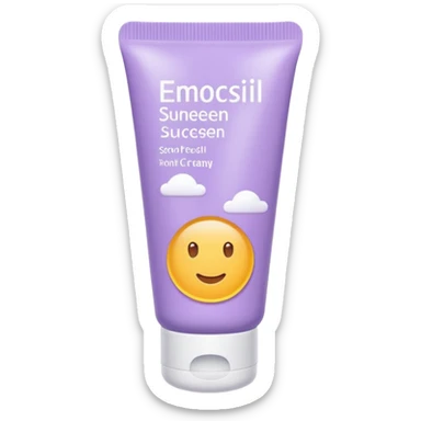 Pastel purple sunscreen can sticker